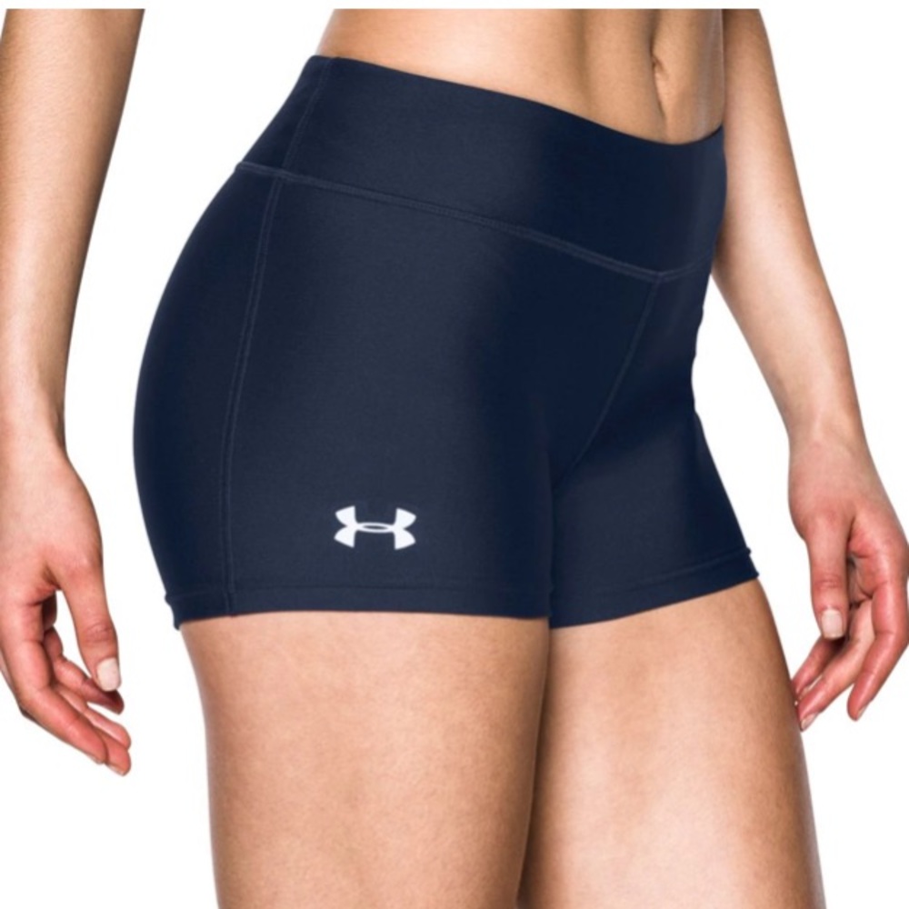 Under Armor Spandex Shorts Navy Blue
